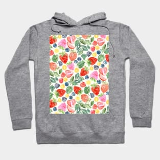 Summer Berries Pattern Hoodie